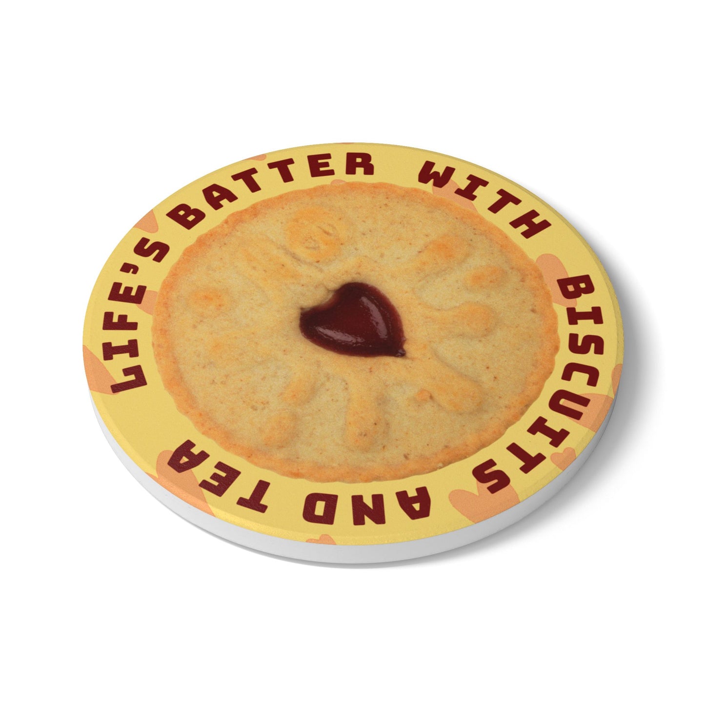 'Life's Batter with Biscuits' coaster ☕